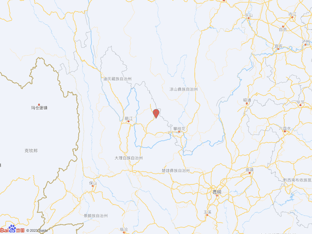 云南丽江市宁蒗县（北纬26.99度，东经101.04度）发生3.3级地震