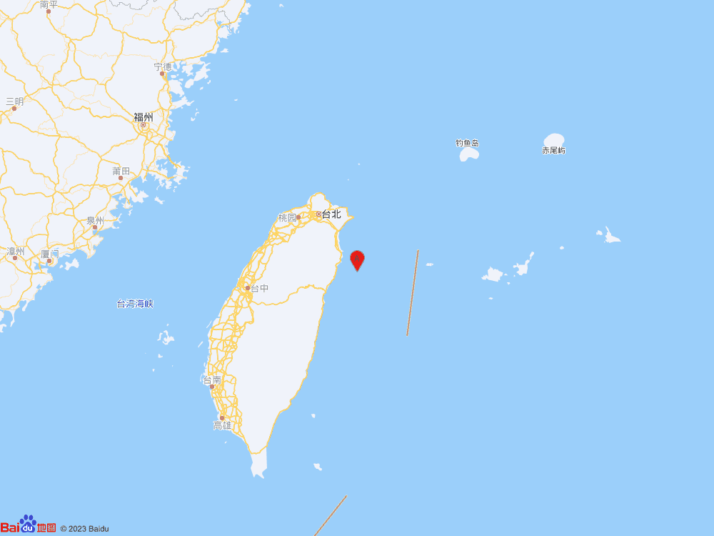 台湾宜兰县海域发生4.2级地震