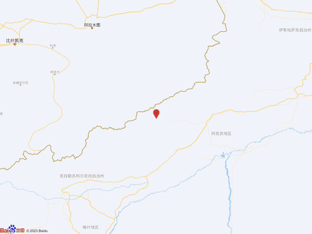 新疆阿克苏地区乌什县（北纬41.28度，东经78.74度）发生3.8级地震