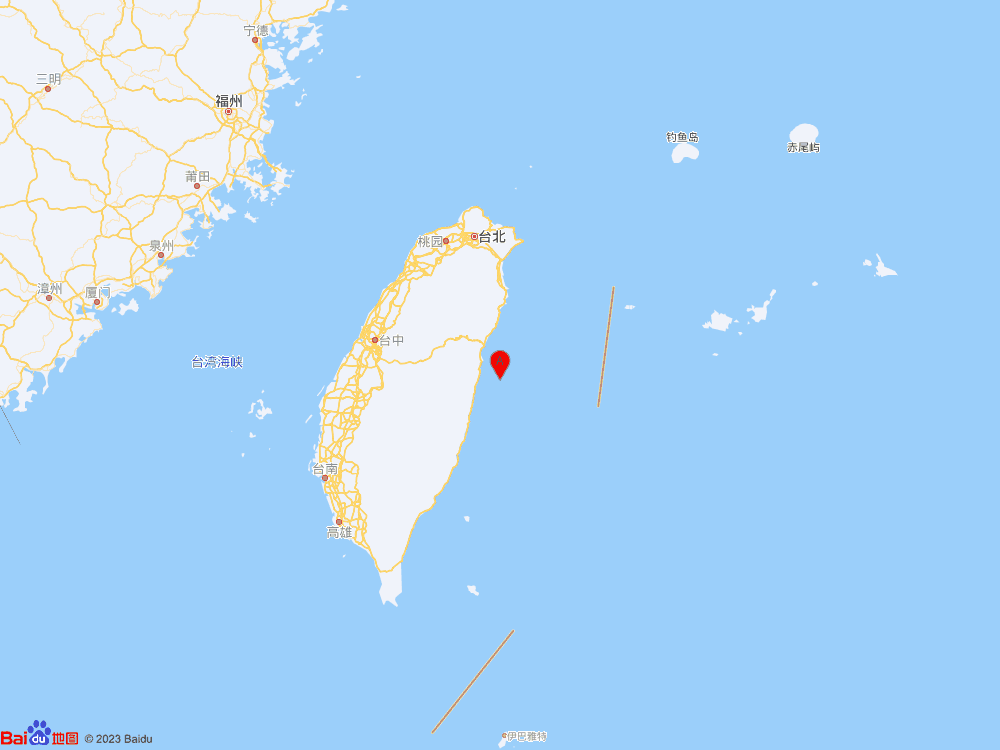 台湾花莲县海域发生4.7级地震