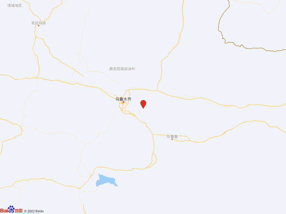 新疆乌鲁木齐市达坂城区（北纬43.72度，东经88.26度）发生4.6级地震