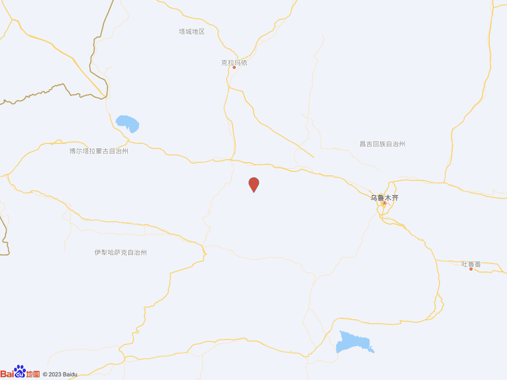 新疆塔城地区沙湾市（北纬44.01度，东经85.25度）发生3.0级地震