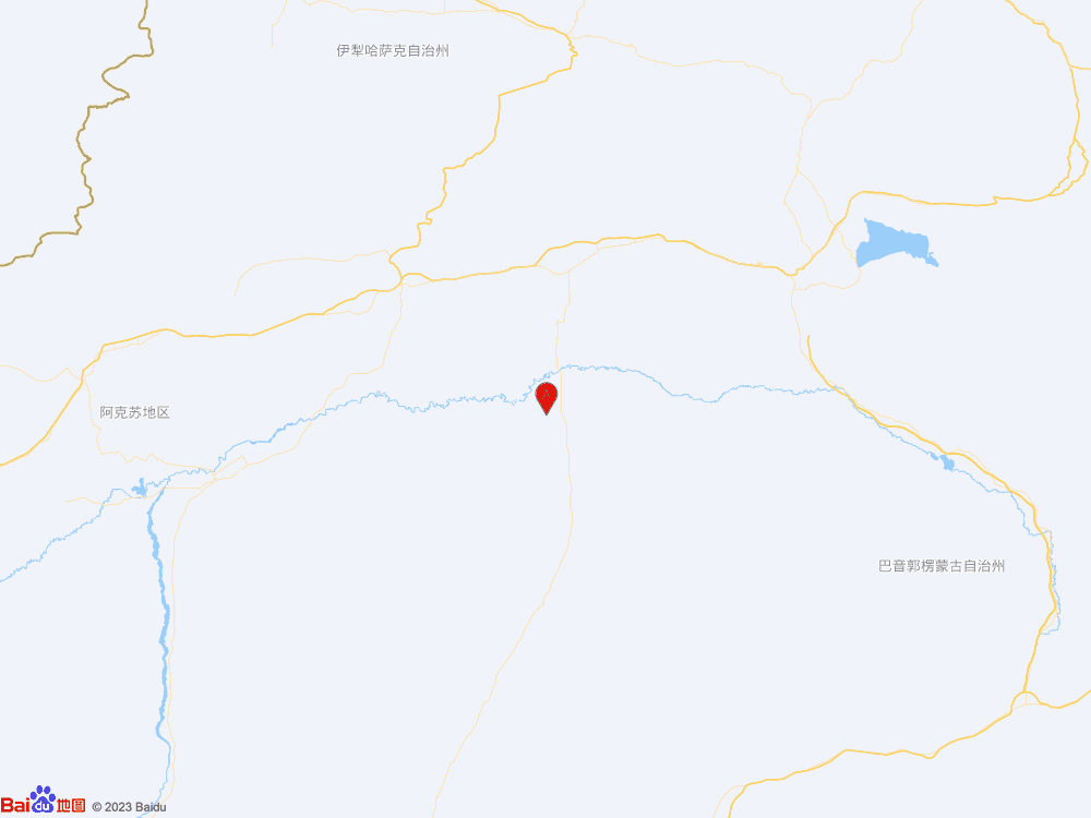 新疆巴音郭楞州尉犁县发生4.4级地震