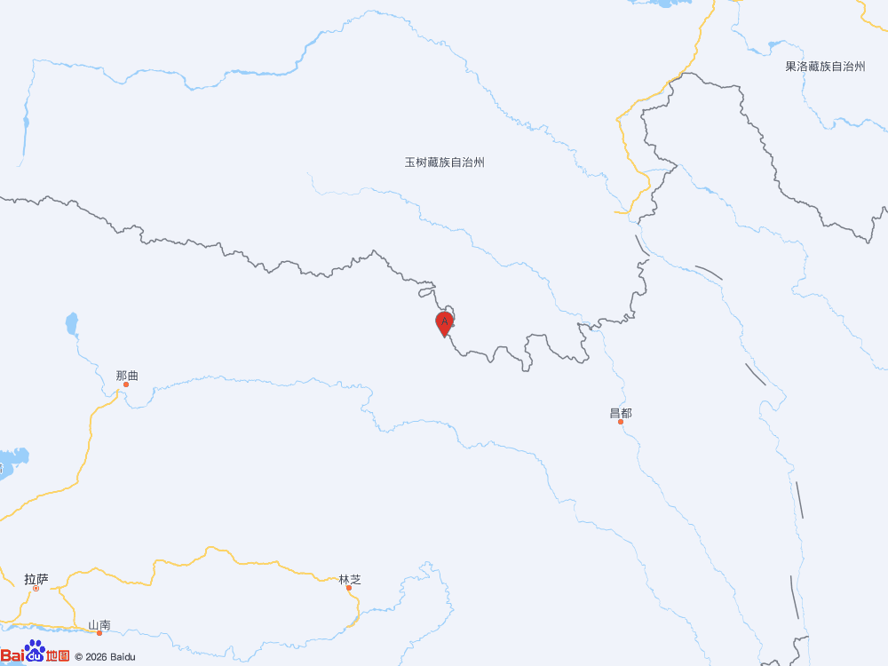 西藏昌都市丁青县发生3.3级地震